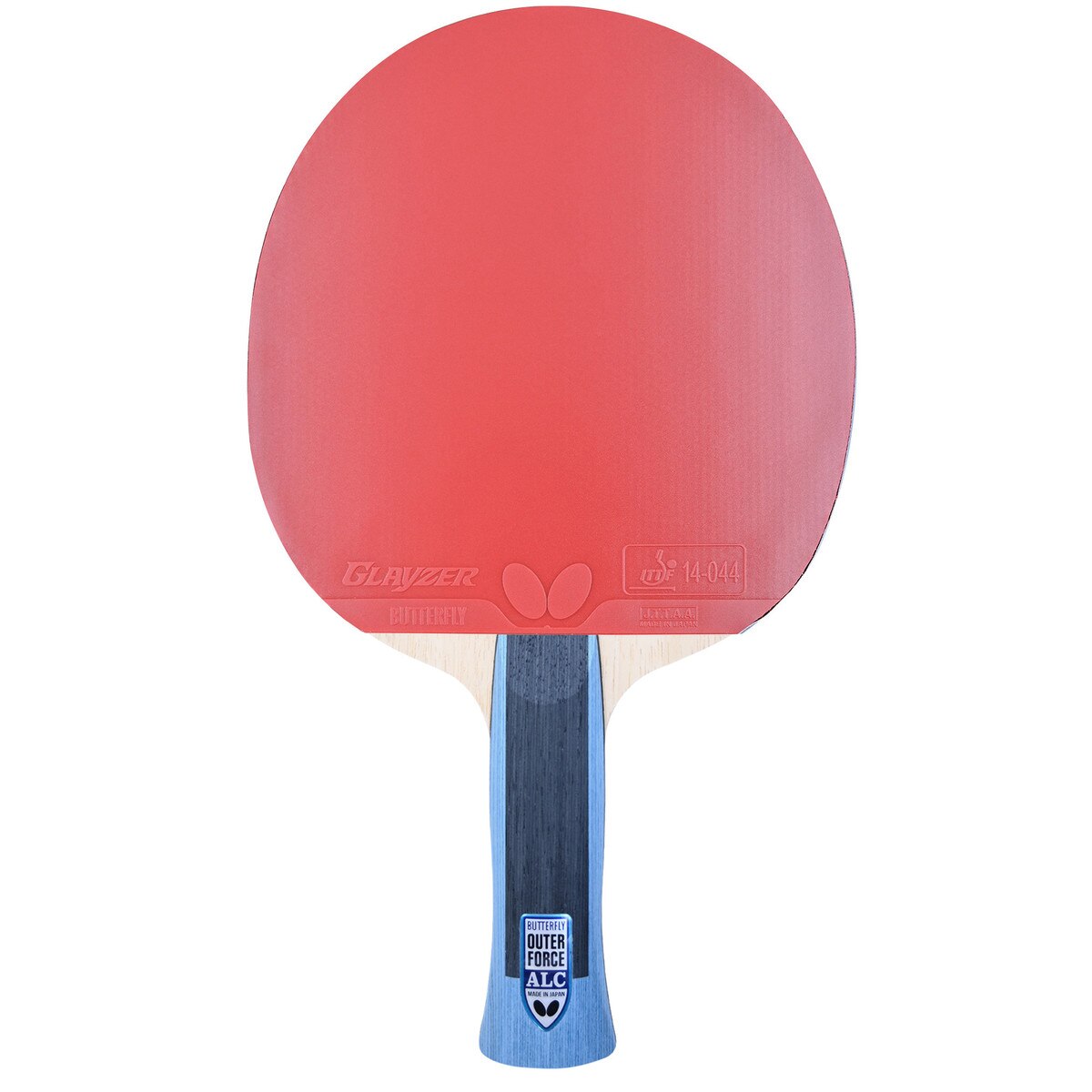 Butterfly Table Tennis - Outerforce ALC Racket with Glayzer - Anatomic (AN) - Red Side